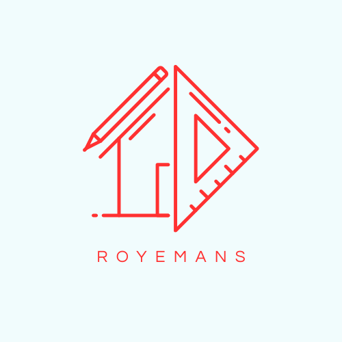 Logo van Royemans BV – bouwbedrijf in Asse, gespecialiseerd in metselwerken, tegelwerken en renovaties